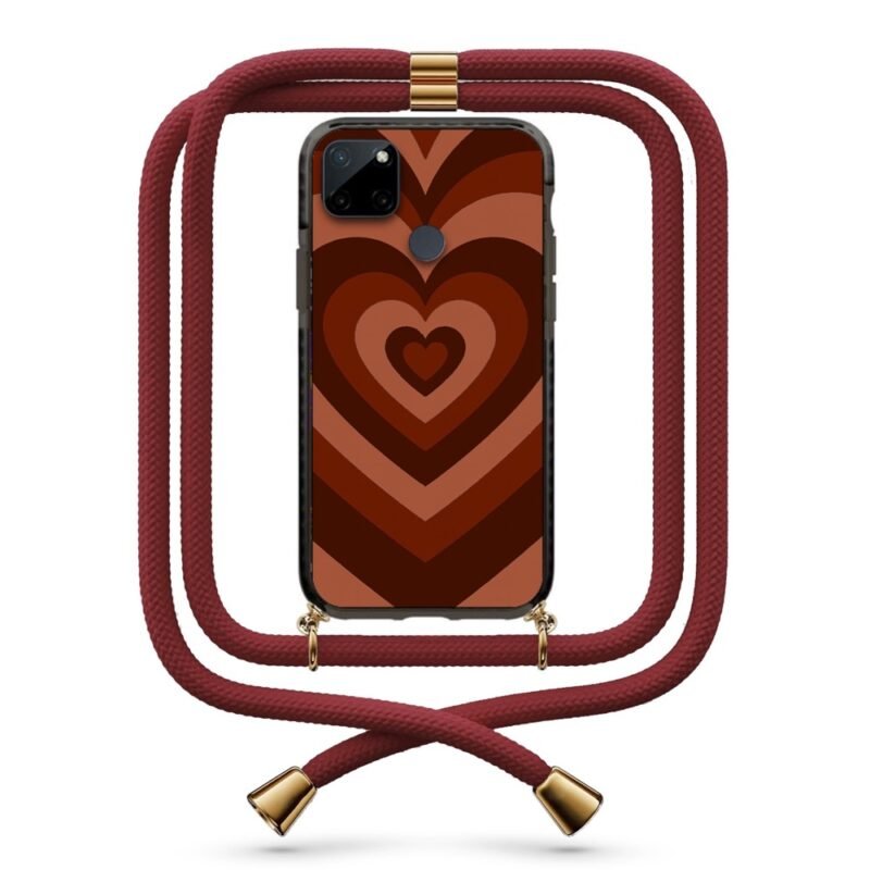 Heart illusion θήκη με κορδόνι & σχέδιο 9910 για Realme C21Y