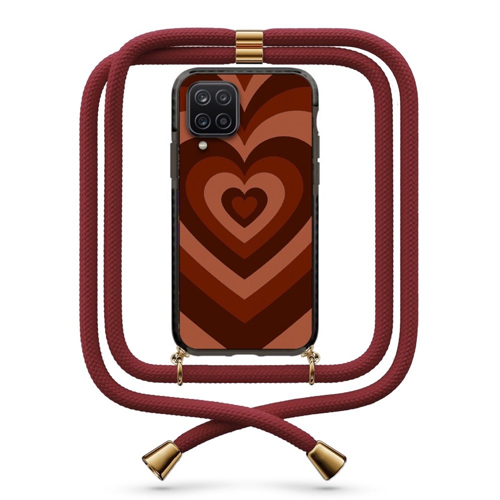 Heart illusion θήκη με κορδόνι & σχέδιο 9910 για Galaxy A12