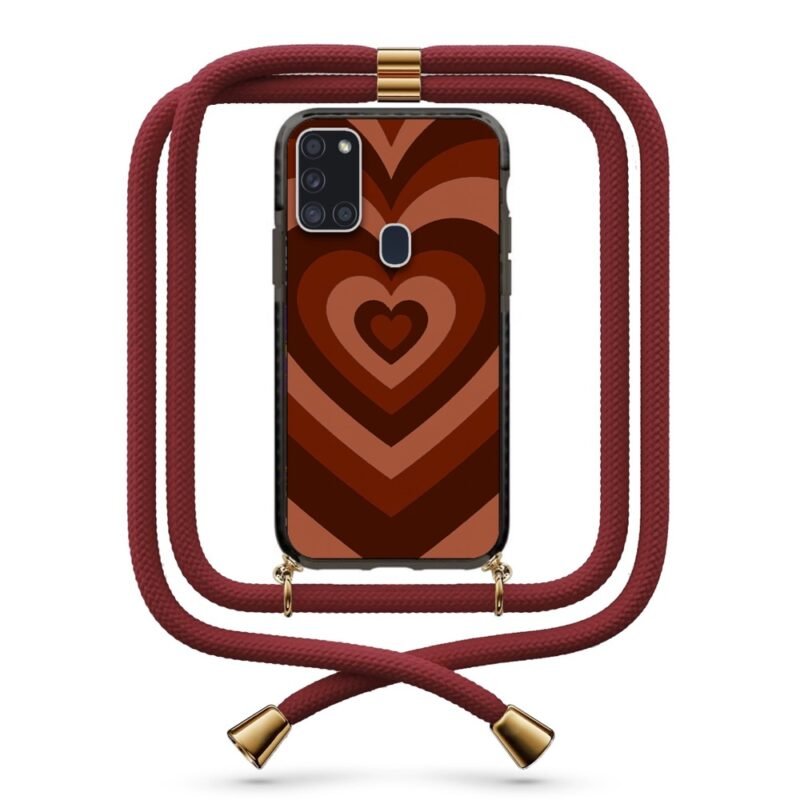 Heart illusion θήκη με κορδόνι & σχέδιο 9910 για Galaxy A21S