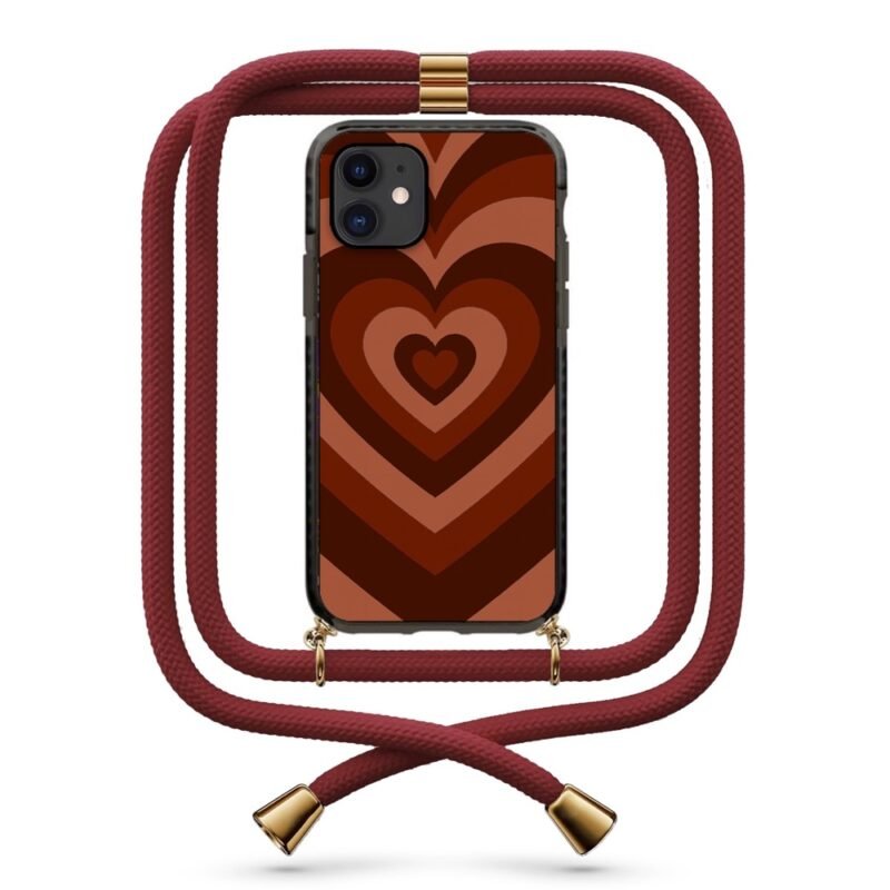 Heart illusion θήκη κινητού με κορδόνι 9910 γιά iPhone 11