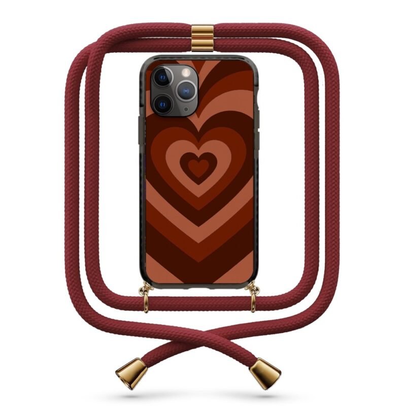 Heart illusion θήκη κινητού με κορδόνι 9910 γιά iPhone 11 Pro