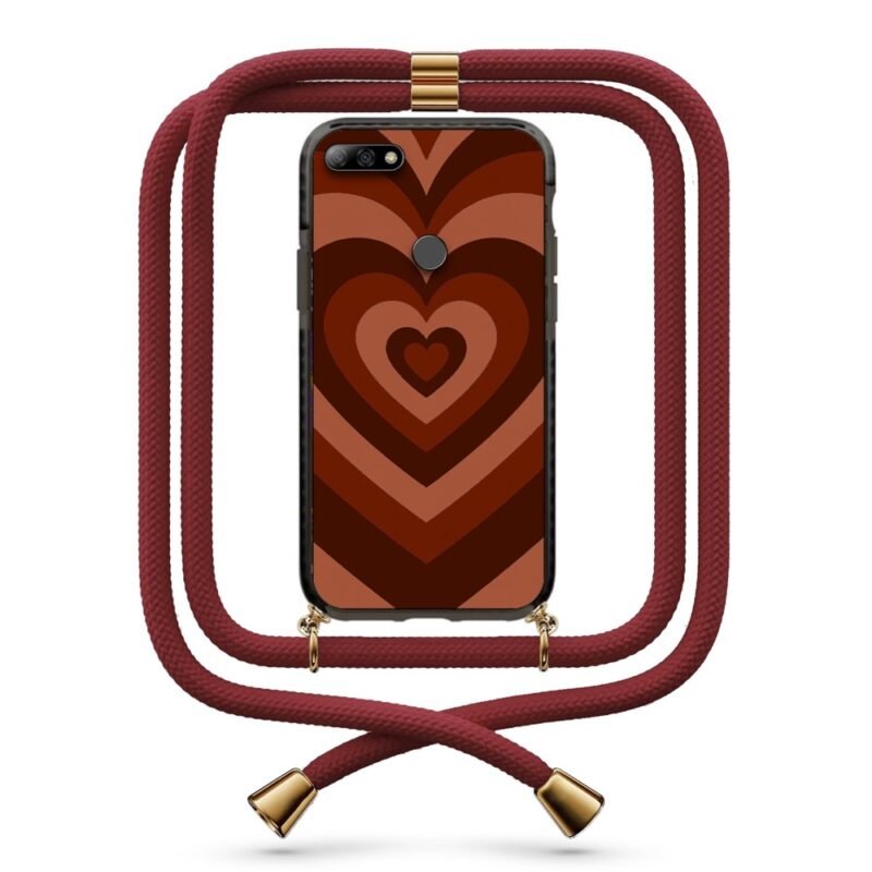 Heart illusion θήκη με κορδόνι & σχέδιο 9910 για Huawei Y7 2018