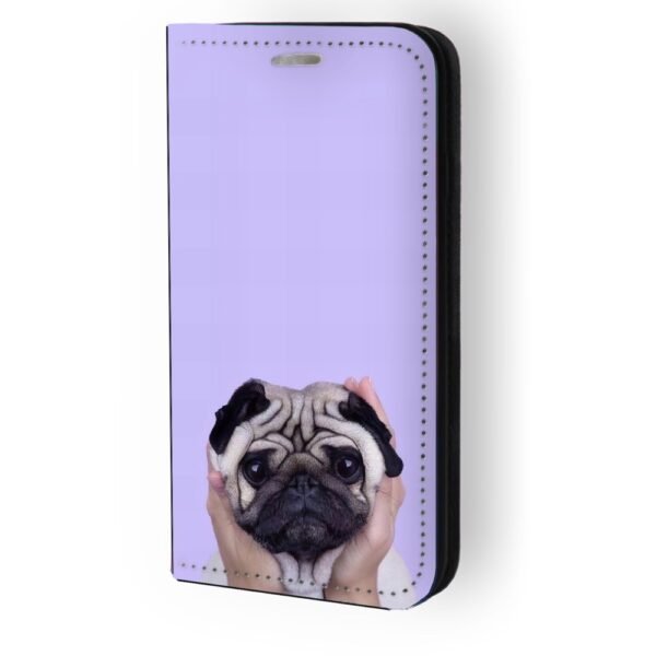 Θήκη book με σχέδιο holding pug 91924 για iPhone 12/12 Pro