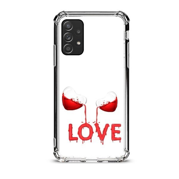 Liquid love θήκη διάφανη & σχέδιο  d1110 γιά Galaxy A52