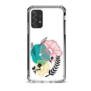 Flowers θήκη διάφανη & σχέδιο  d1098 γιά Galaxy A52s