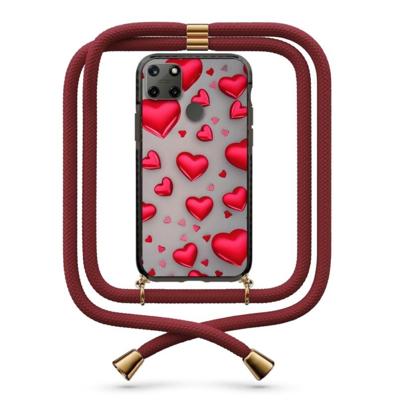 Hearts θήκη με κορδόνι & σχέδιο 9913 για Realme C25Y