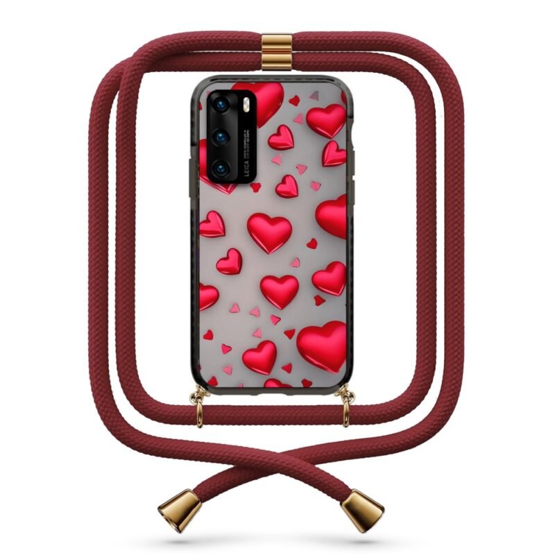 Hearts θήκη με κορδόνι & σχέδιο 9913 για Huawei P40