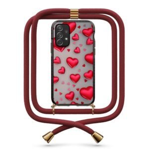 Hearts θήκη με κορδόνι & σχέδιο 9913 για  Galaxy A72