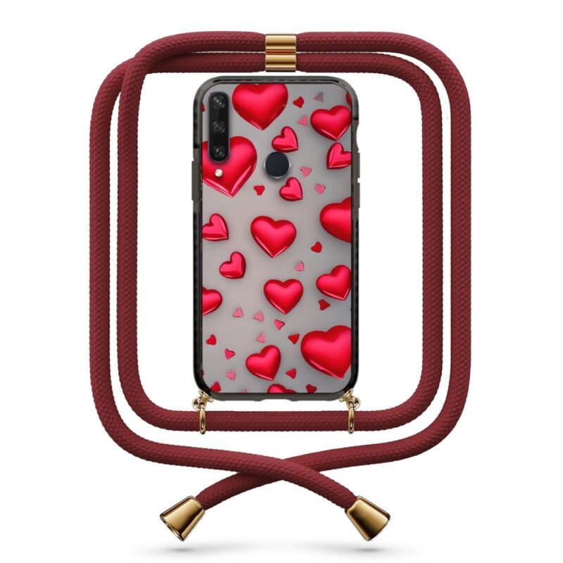 Hearts θήκη με κορδόνι & σχέδιο 9913 για Huawei Y6P 2020