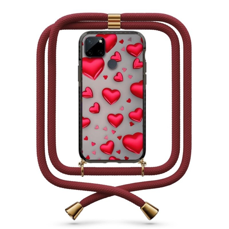 Hearts θήκη με κορδόνι & σχέδιο 9913 για Realme C21Y