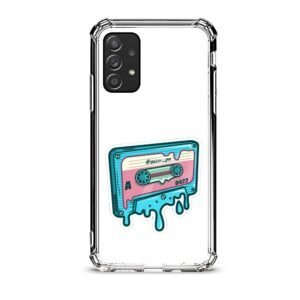 Vintage cassette θήκη διάφανη & σχέδιο  d1122 γιά Galaxy A52s