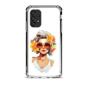 Flower girl θήκη διάφανη & σχέδιο  d1018 γιά Galaxy A53