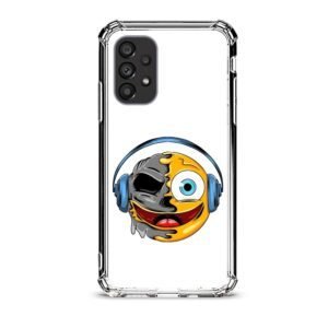 Smiley music θήκη διάφανη & σχέδιο  d1061 γιά Galaxy A53