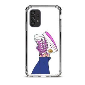 Girl shoes θήκη διάφανη & σχέδιο  d1074 γιά Galaxy A53