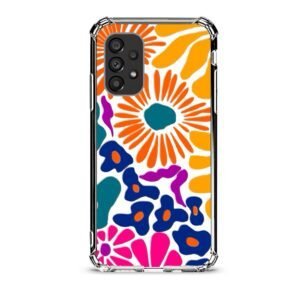 Floral θήκη διάφανη & σχέδιο  d1092 γιά Galaxy A53