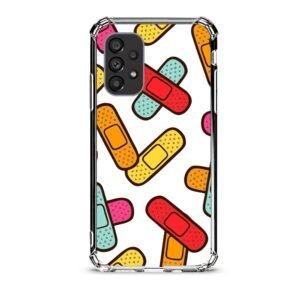Patch pattern θήκη διάφανη & σχέδιο  d1099 γιά Galaxy A53