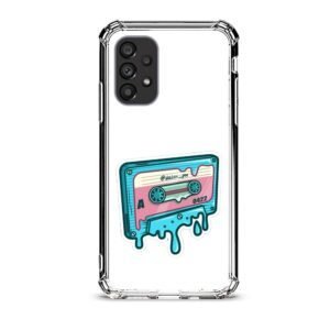 Vintage cassette θήκη διάφανη & σχέδιο  d1122 γιά Galaxy A53