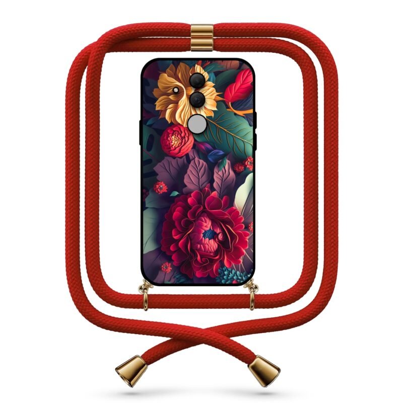 Floral θήκη με κορδόνι & σχέδιο 9762 για Huawei Mate 20 Lite