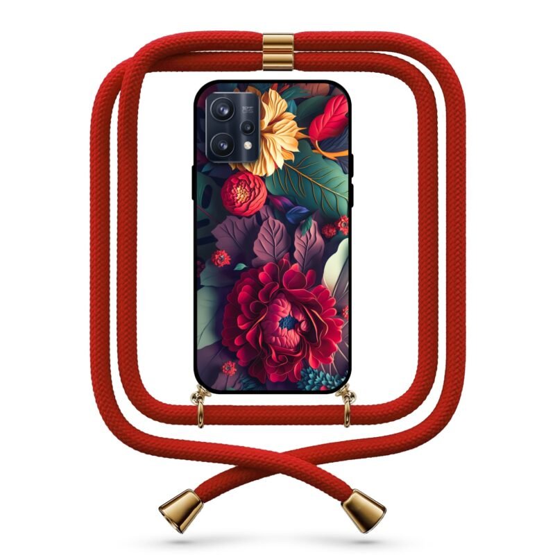 Floral θήκη με κορδόνι & σχέδιο 9762 για Realme 9 Pro Plus