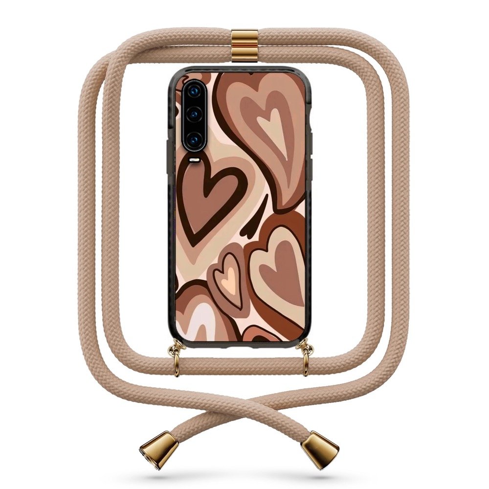 Hearts θήκη με κορδόνι & σχέδιο 9915 για Huawei P30