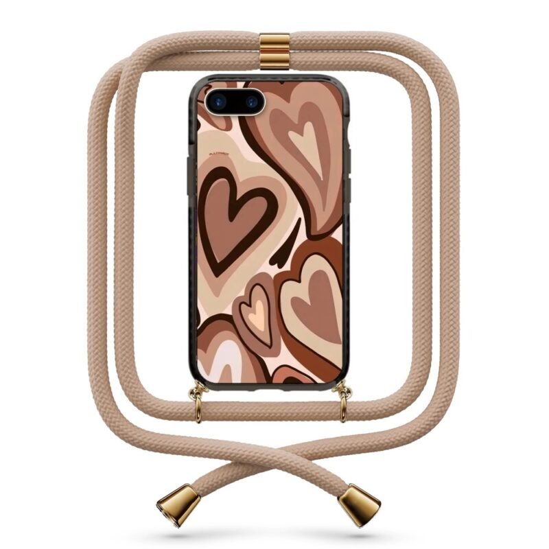 Hearts θήκη κινητού με κορδόνι 9915 γιά iPhone 7 Plus /8 Plus