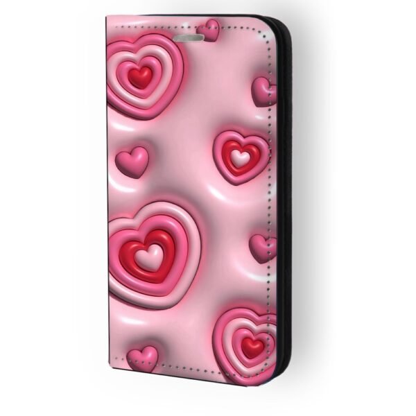 Θήκη book με σχέδιο 3d hearts 91983 για  Galaxy S22 Ultra