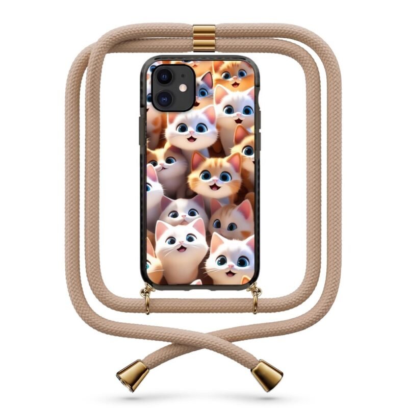 Cats θήκη κινητού με κορδόνι 9917 γιά iPhone 12
