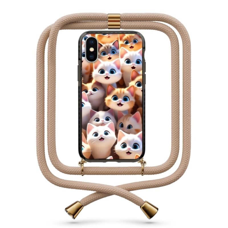 Cats θήκη κινητού με κορδόνι 9917 γιά iPhone X/XS