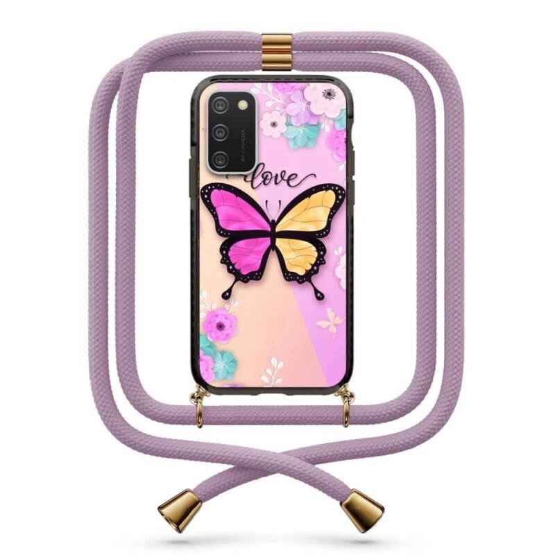 Butterfly θήκη με κορδόνι & σχέδιο 9918 για Galaxy A02S