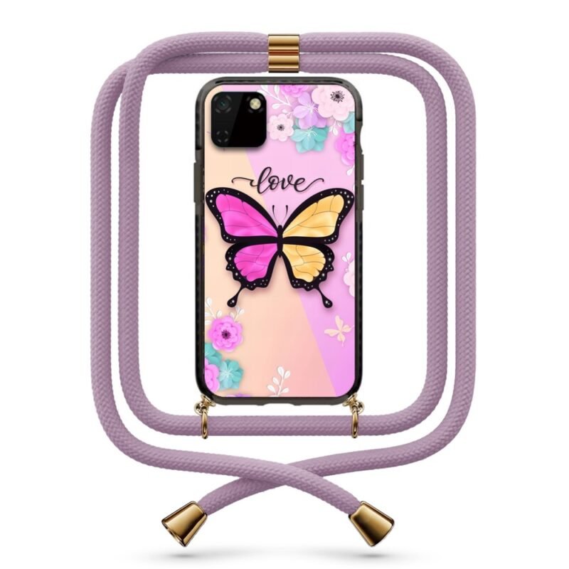 Butterfly θήκη με κορδόνι & σχέδιο 9918 για Huawei Y5P 2020