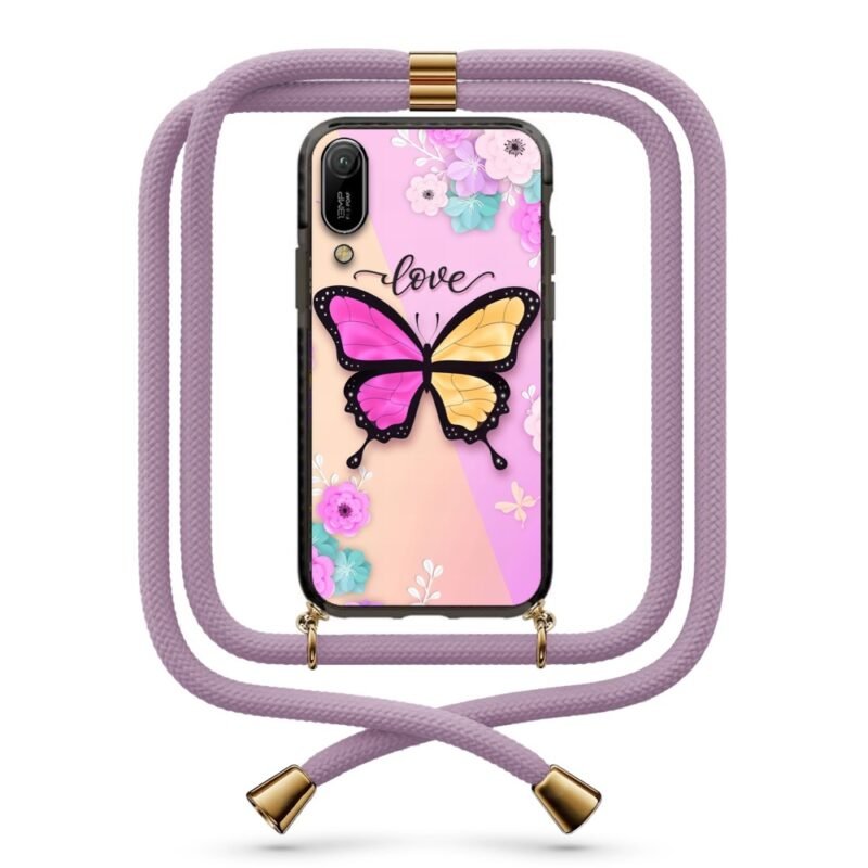 Butterfly θήκη με κορδόνι & σχέδιο 9918 για Huawei Y6 2019