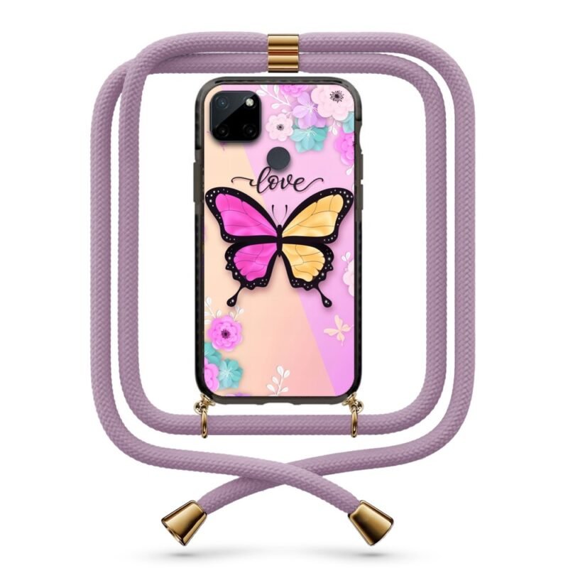 Butterfly θήκη με κορδόνι & σχέδιο 9918 για Realme C21Y