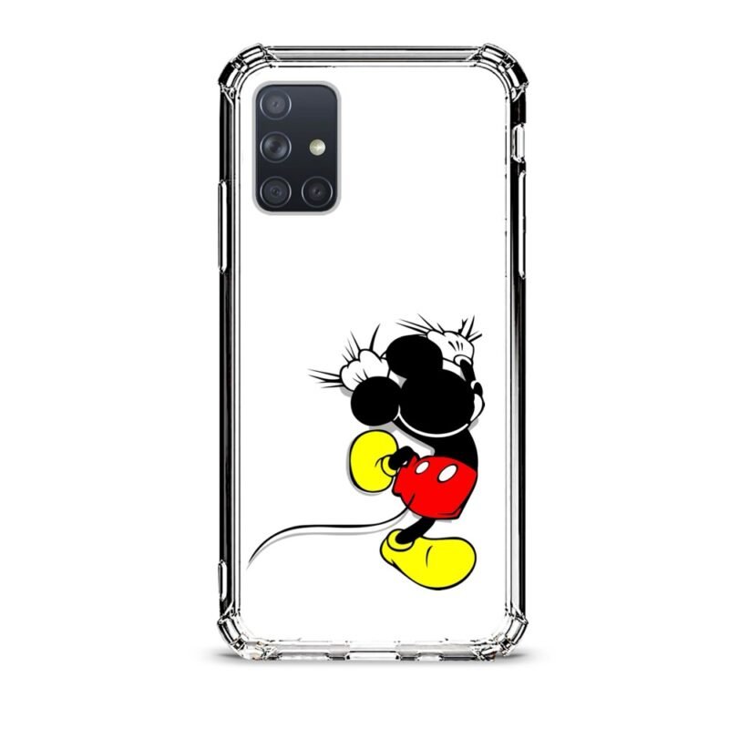 Mickey climbing θήκη διάφανη & σχέδιο  d1020 γιά  Galaxy A71