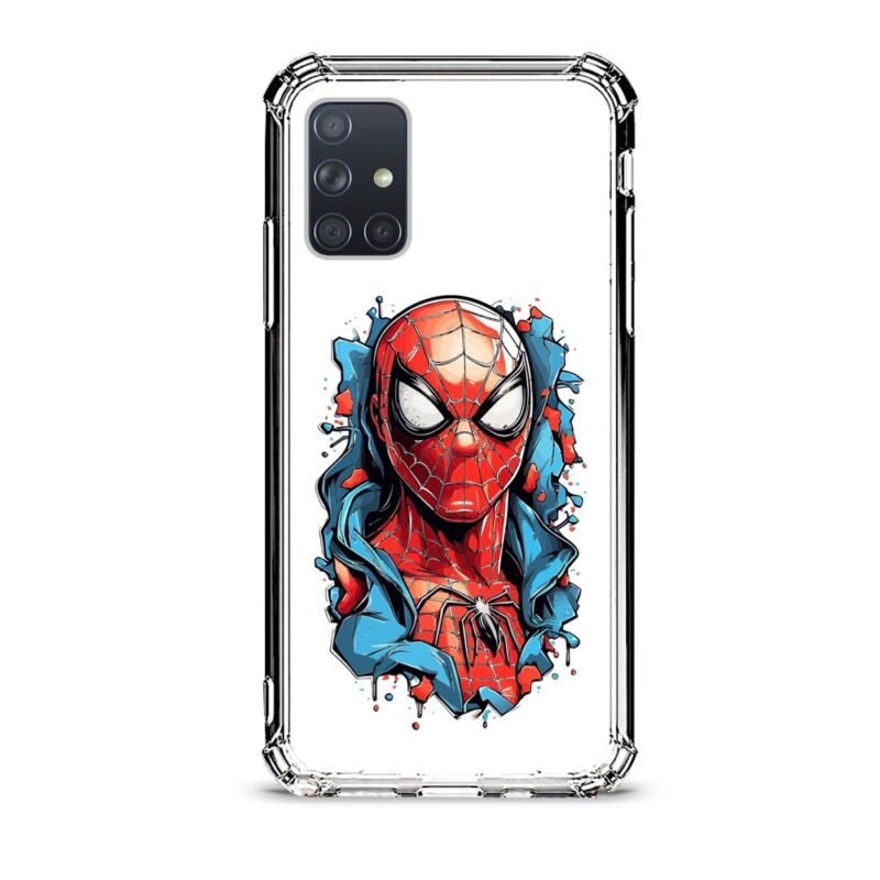 Spiderman θήκη διάφανη & σχέδιο  d1065 γιά  Galaxy A71