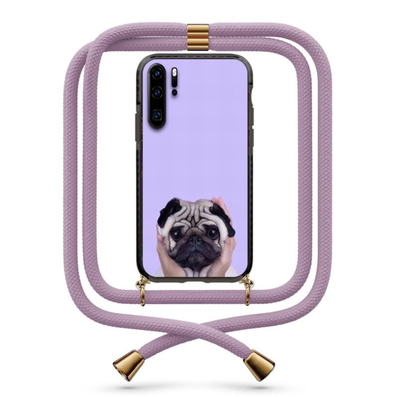 Cute pug θήκη με κορδόνι & σχέδιο 9919 για Huawei P30 Pro