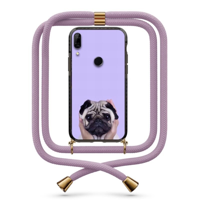 Cute pug θήκη με κορδόνι & σχέδιο 9919 για Huawei P Smart Z