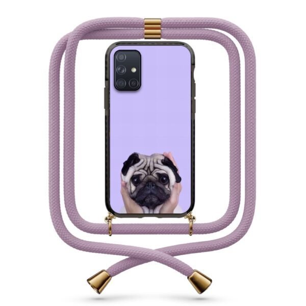 Cute pug θήκη με κορδόνι & σχέδιο 9919 για Galaxy A51