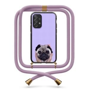 Cute pug θήκη με κορδόνι & σχέδιο 9919 για  Galaxy A72