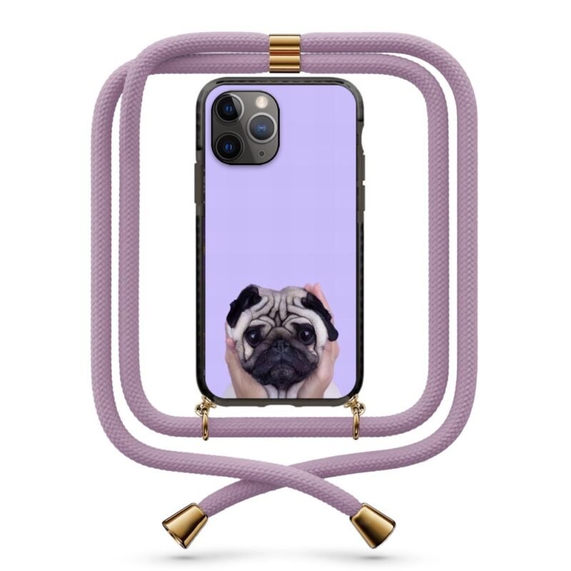 Cute pug θήκη κινητού με κορδόνι 9919 γιά iPhone 11 Pro