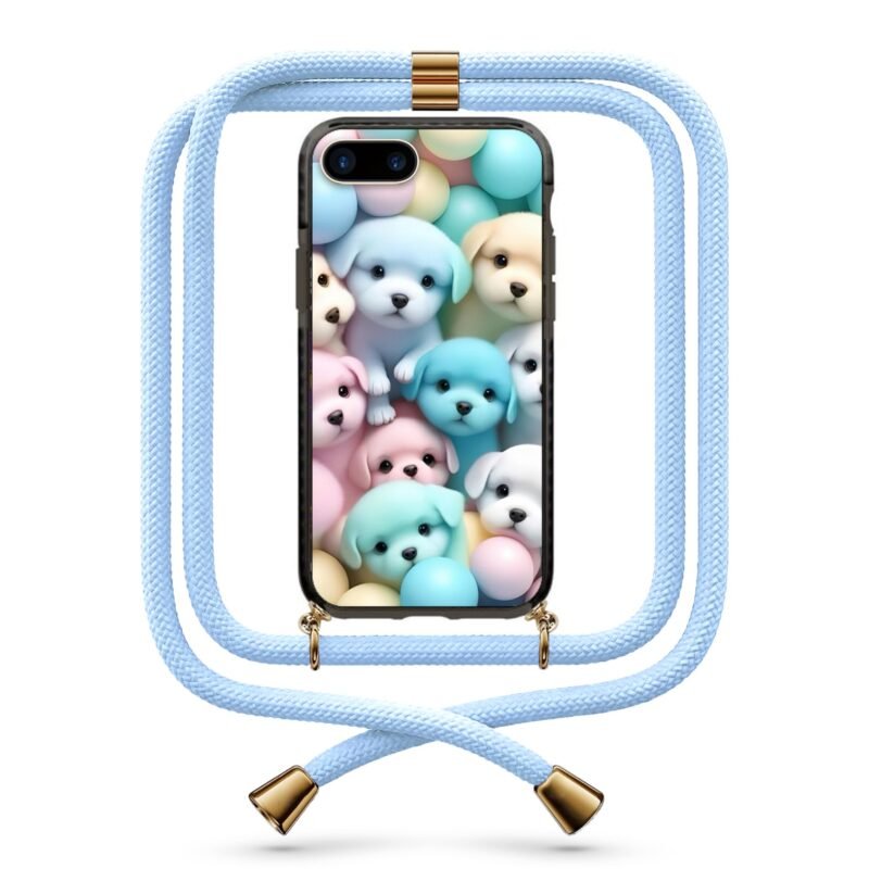 Puppies θήκη κινητού με κορδόνι 9827 γιά iPhone 7 Plus /8 Plus
