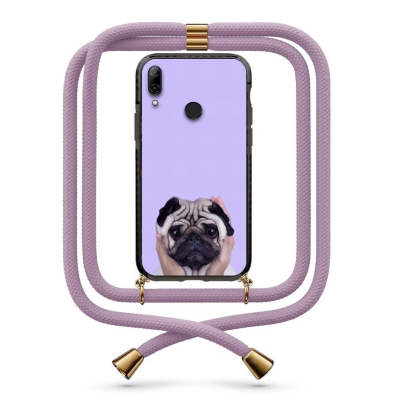 Cute pug θήκη με κορδόνι & σχέδιο 9919 για Honor 10 Lite