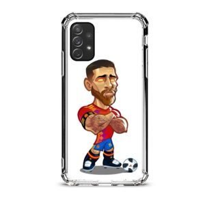 Sergio Ramos θήκη διάφανη & σχέδιο  d1011 γιά  Galaxy A72