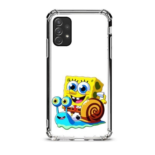 Sponge Bob θήκη διάφανη & σχέδιο  d1023 γιά  Galaxy A72