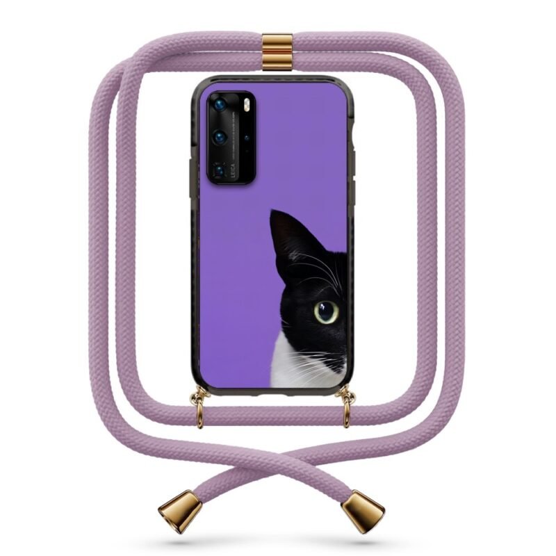 Half cat θήκη με κορδόνι & σχέδιο 9920 για Huawei P40 Pro
