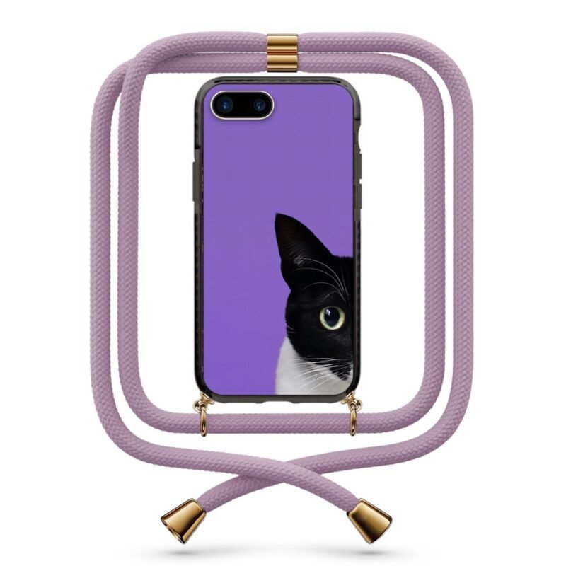 Half cat θήκη κινητού με κορδόνι 9920 γιά iPhone 7 Plus /8 Plus