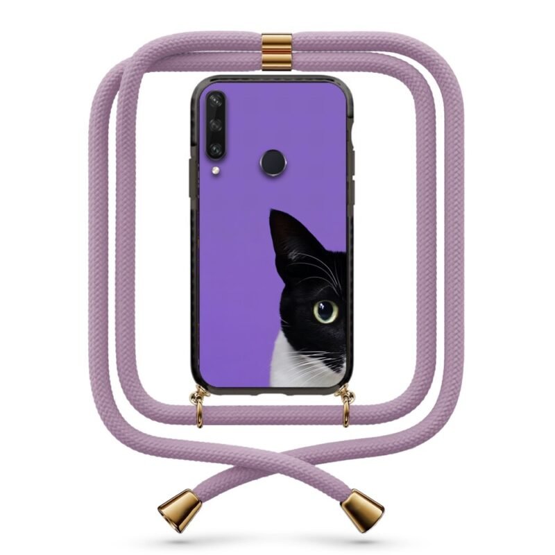 Half cat θήκη με κορδόνι & σχέδιο 9920 για Huawei Y6P 2020