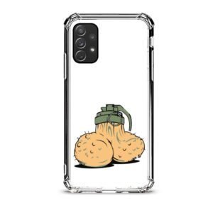 Bomb θήκη διάφανη & σχέδιο  d1056 γιά  Galaxy A72