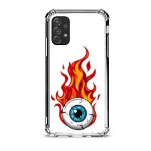 Eye flame θήκη διάφανη & σχέδιο  d1057 γιά  Galaxy A72