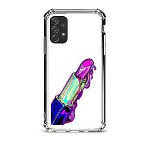 Lipstick θήκη διάφανη & σχέδιο  d1059 γιά  Galaxy A72