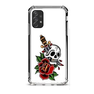 Sword skull θήκη διάφανη & σχέδιο  d1068 γιά  Galaxy A72